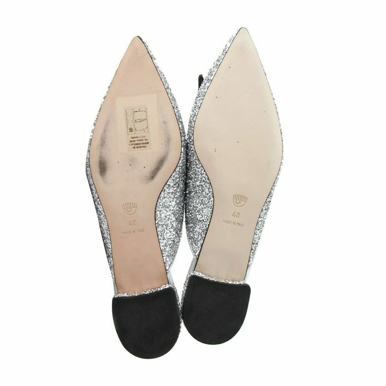 Chiara Ferragni Silver Flats