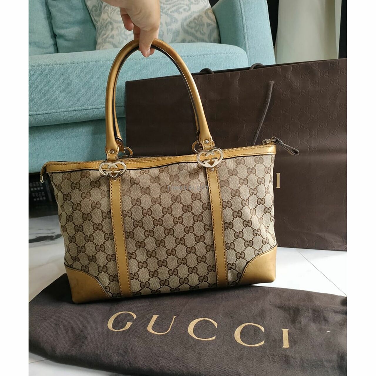 Gucci GG Monogram Tote Bag 