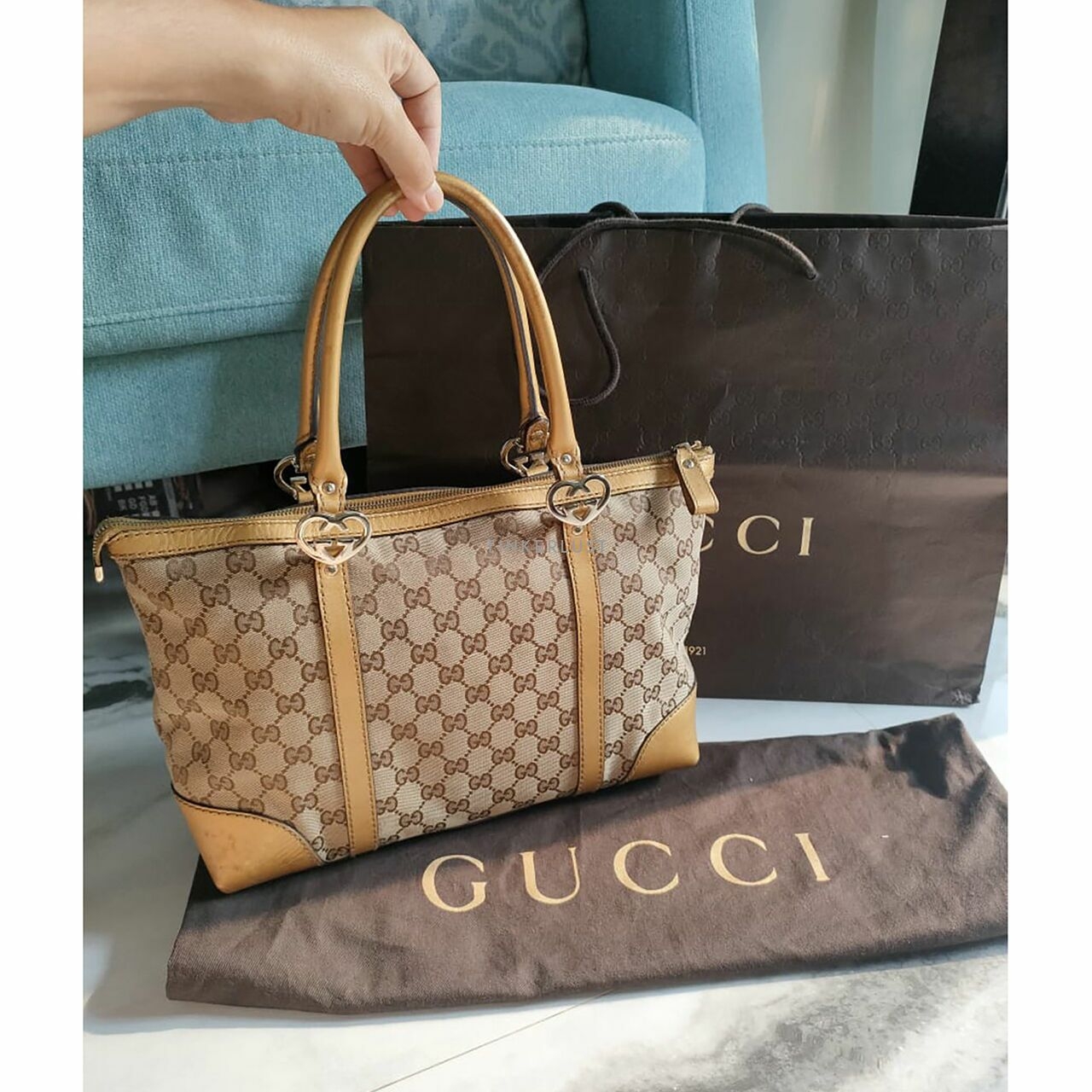 Gucci GG Monogram Tote Bag 