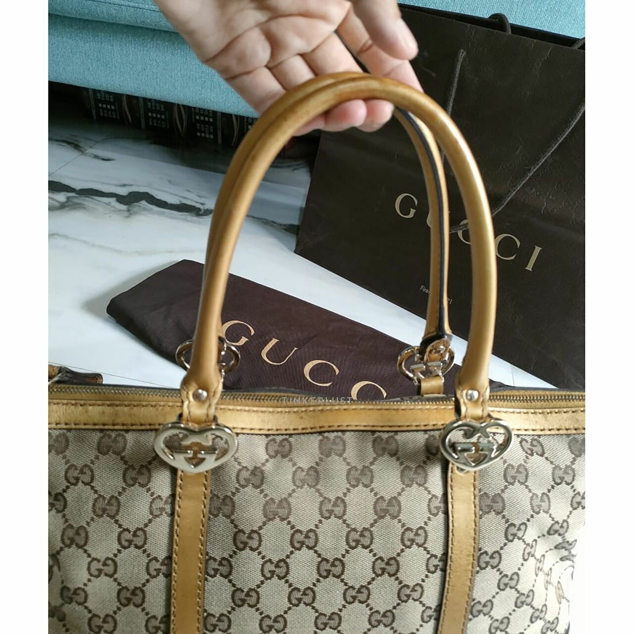 Gucci GG Monogram Tote Bag 