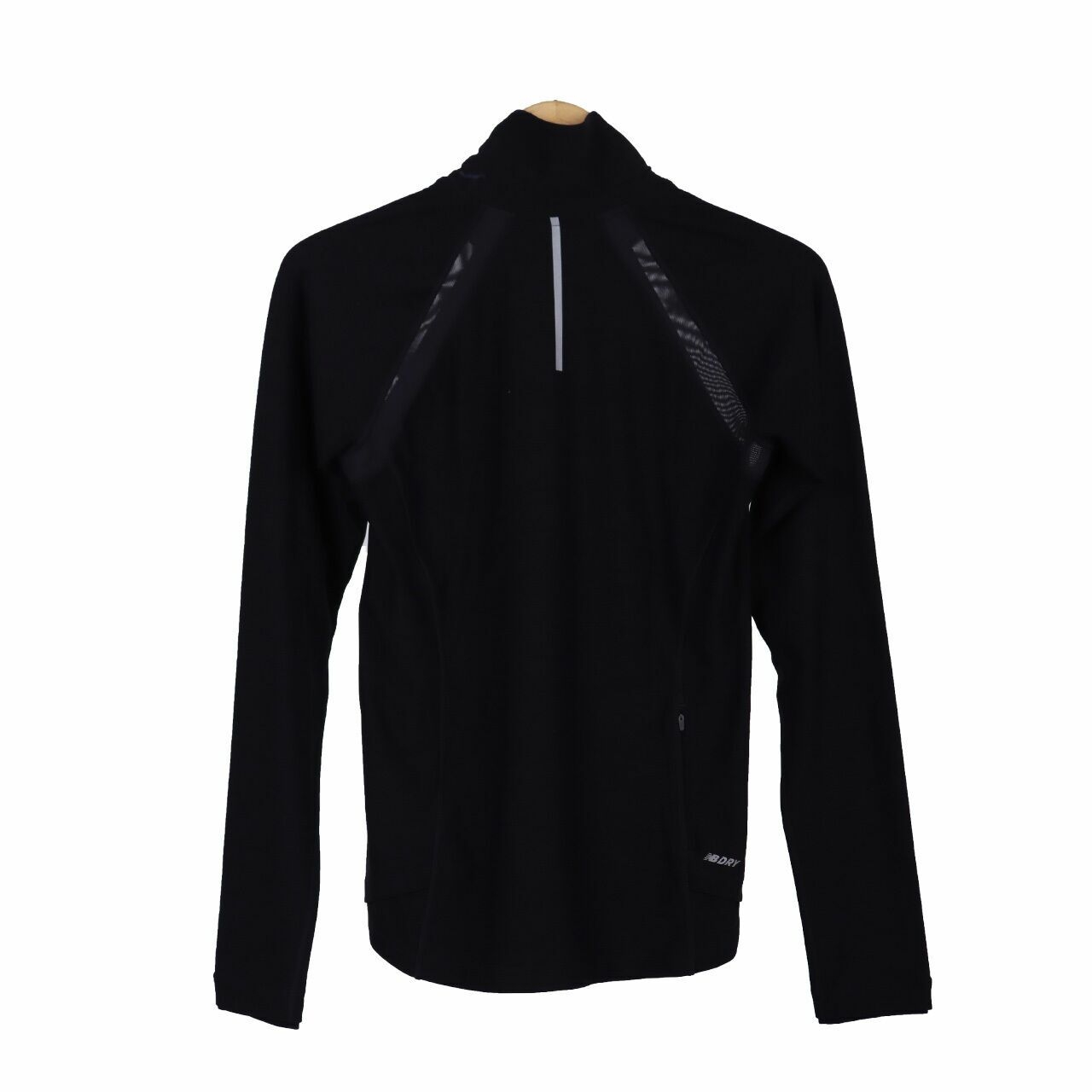 New Balance Black Half Zip Long Sleeve Top