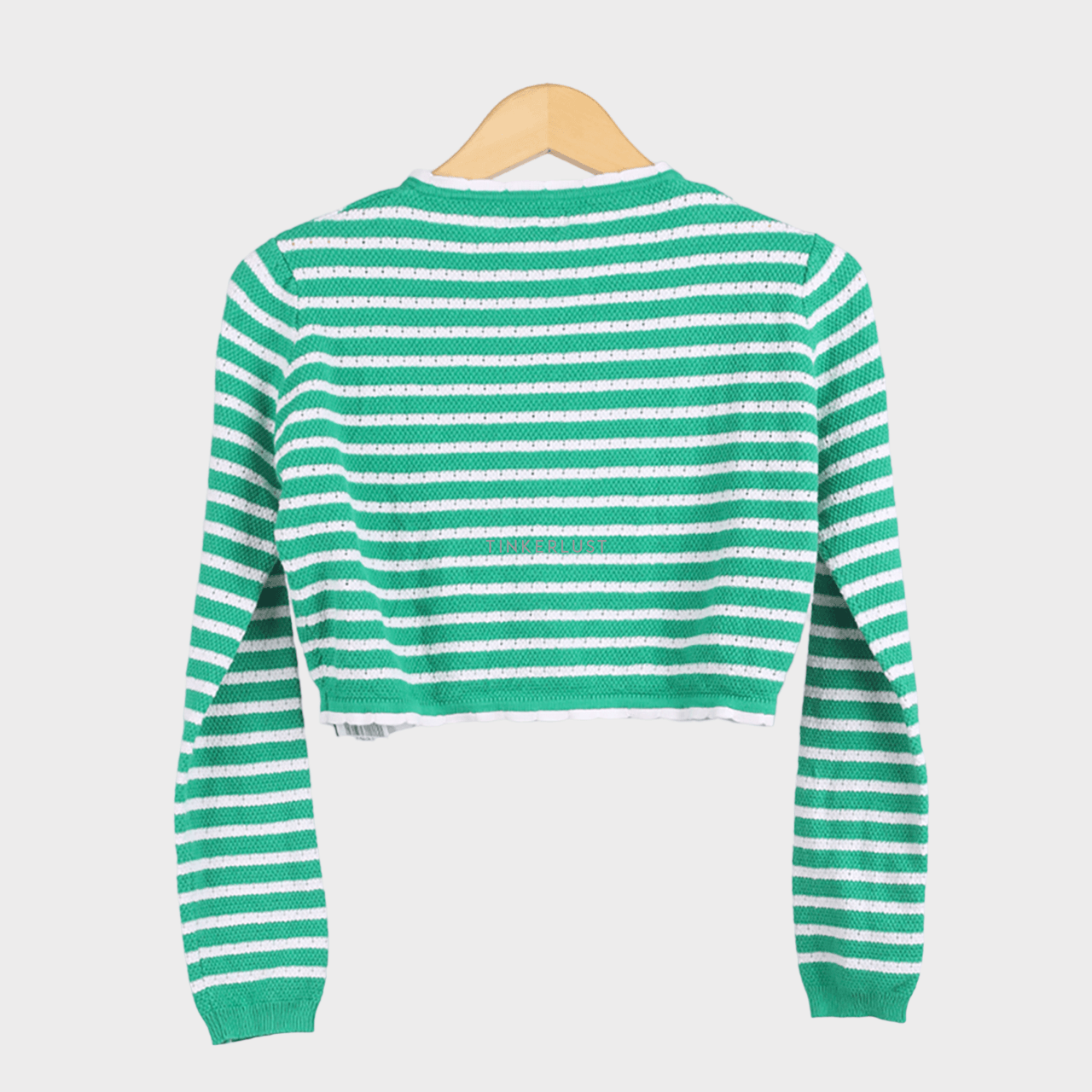 Oudre Green & White Cardigan