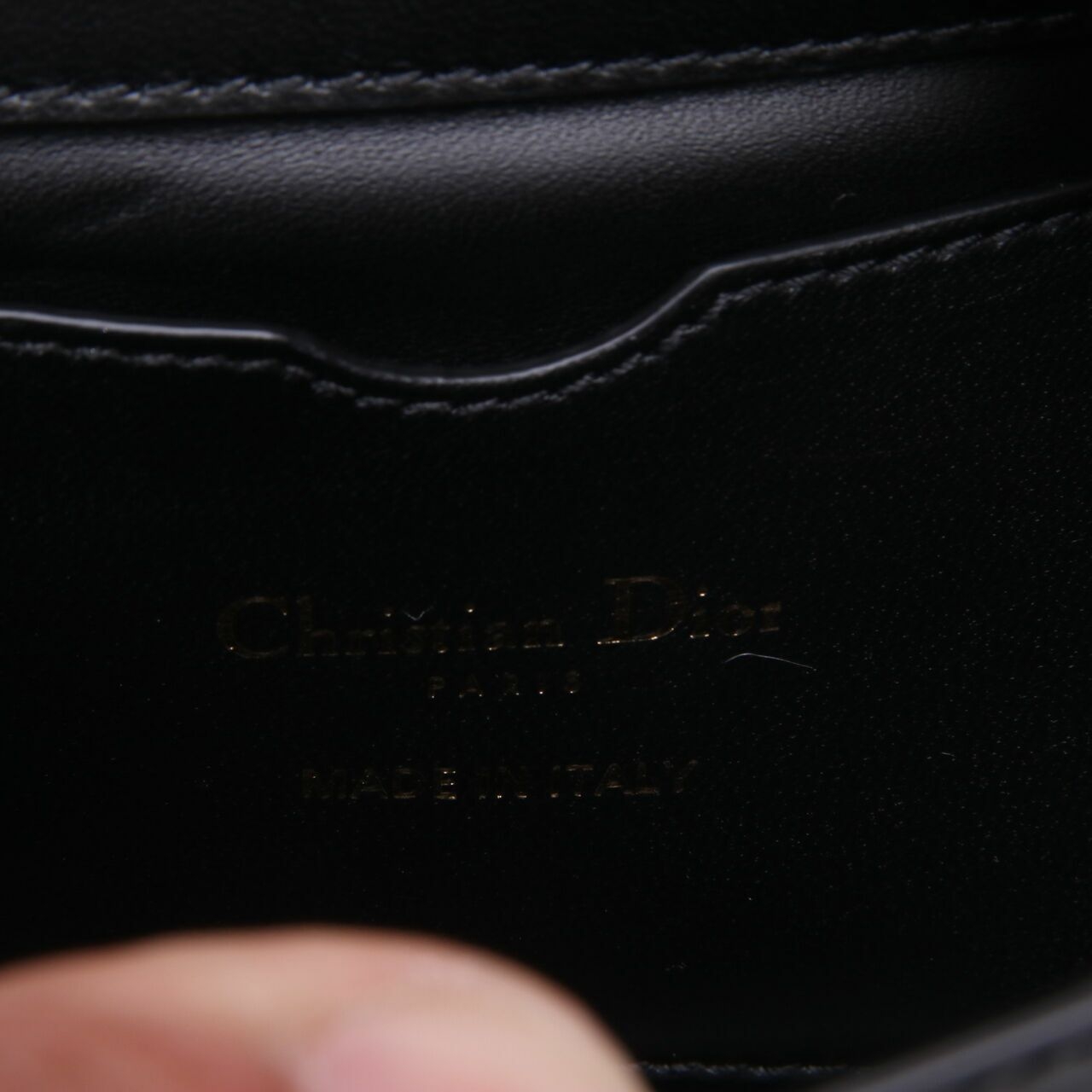 Christian Dior Montaigne Micro In Black GHW Sling Bag