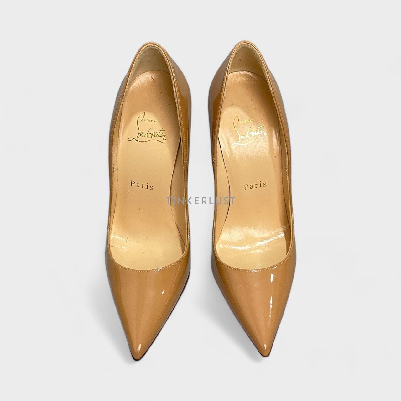 Christian Louboutin Kate 100 Nude Pumps Heels