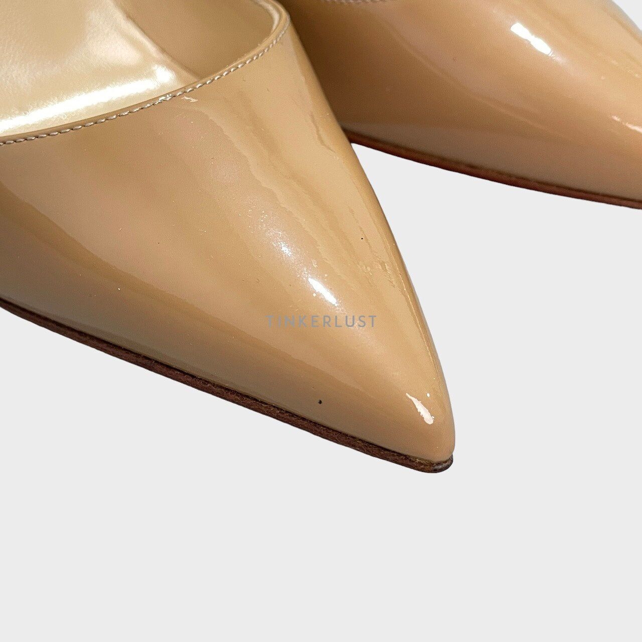 Christian Louboutin Kate 100 Nude Pumps Heels