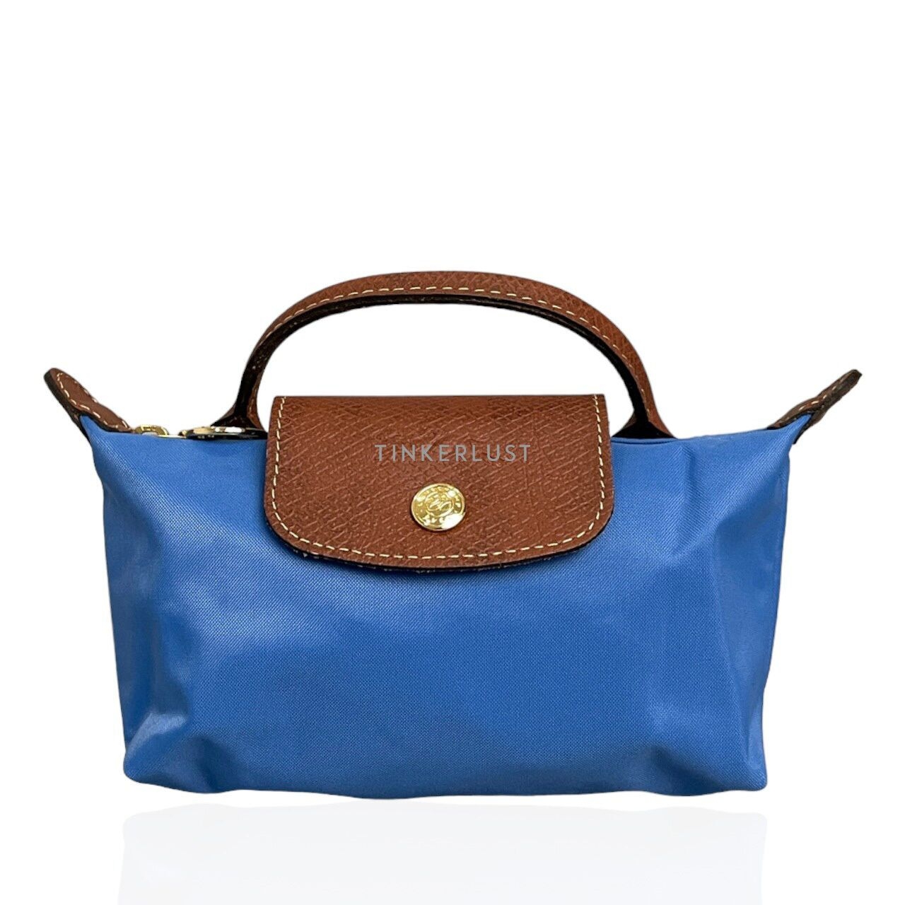 Longchamp Le Pliage Original Cobalt Blue Top-Handle Pouch