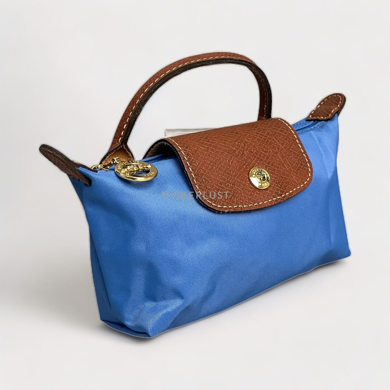 Longchamp Le Pliage Original Cobalt Blue Top-Handle Pouch