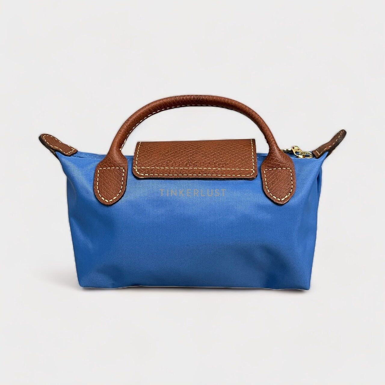 Longchamp Le Pliage Original Cobalt Blue Top-Handle Pouch