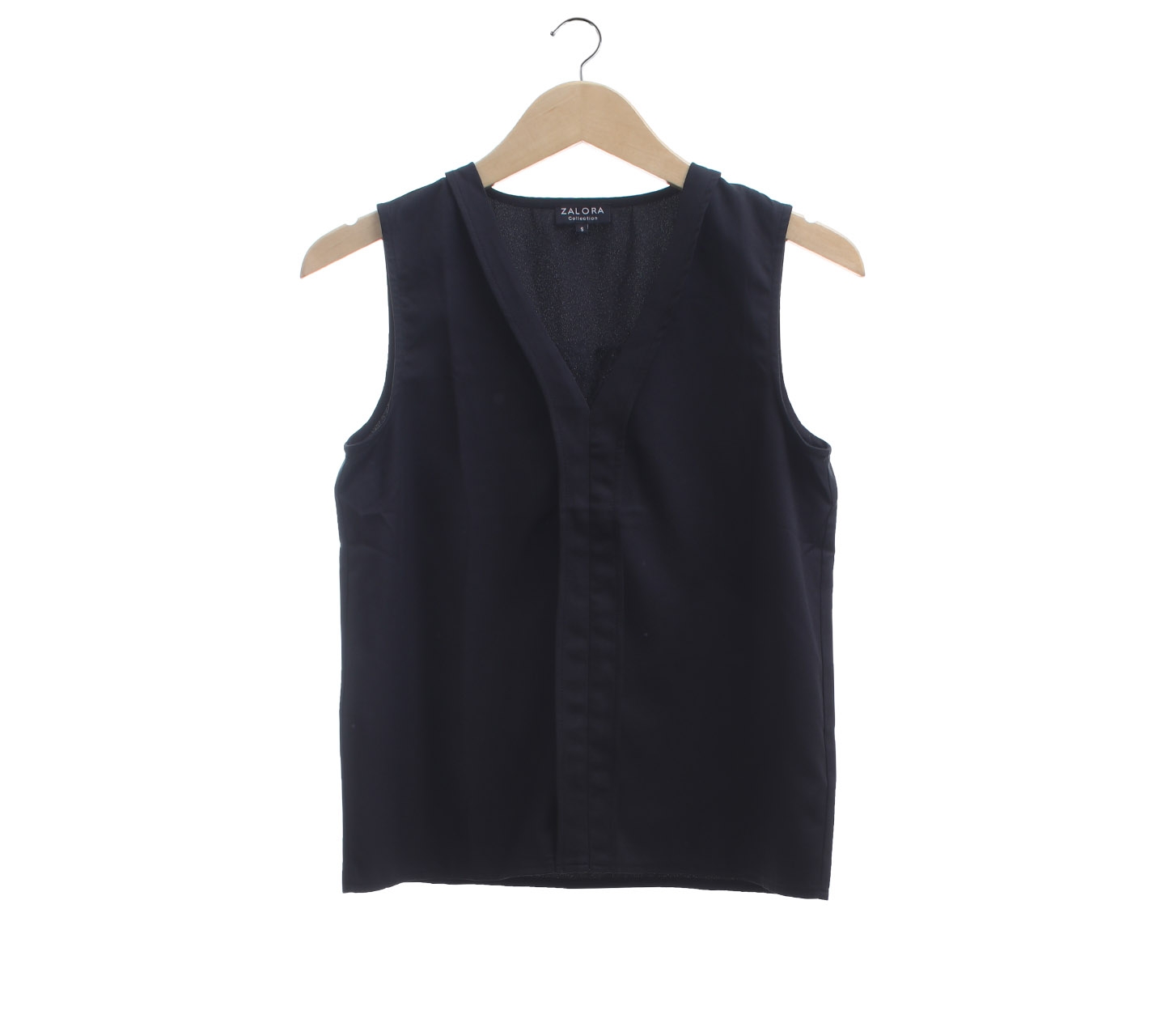 Zalora Black V-Neck Sleeveless