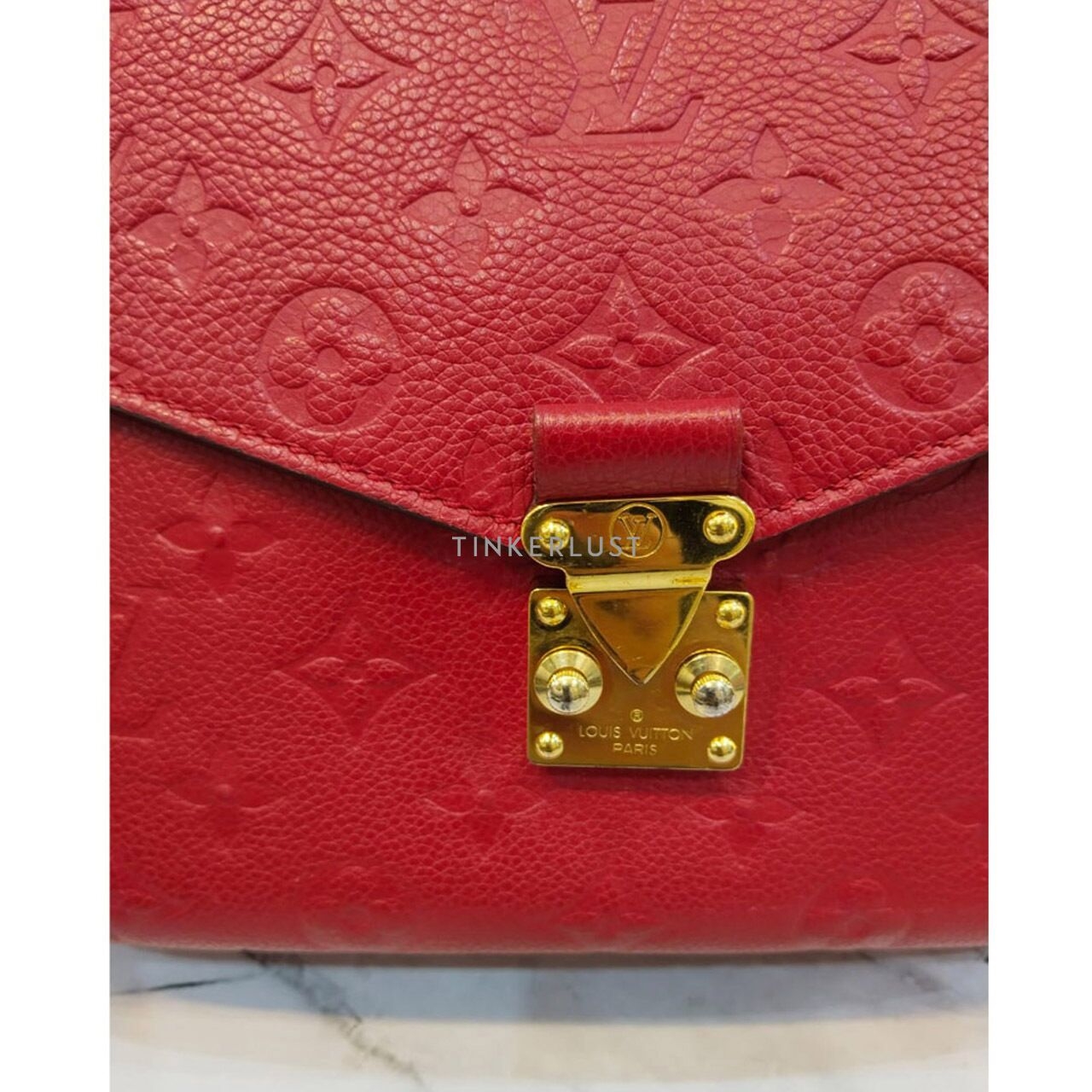 Louis Vuitton Metis Empreinte Red 2017 Satchel