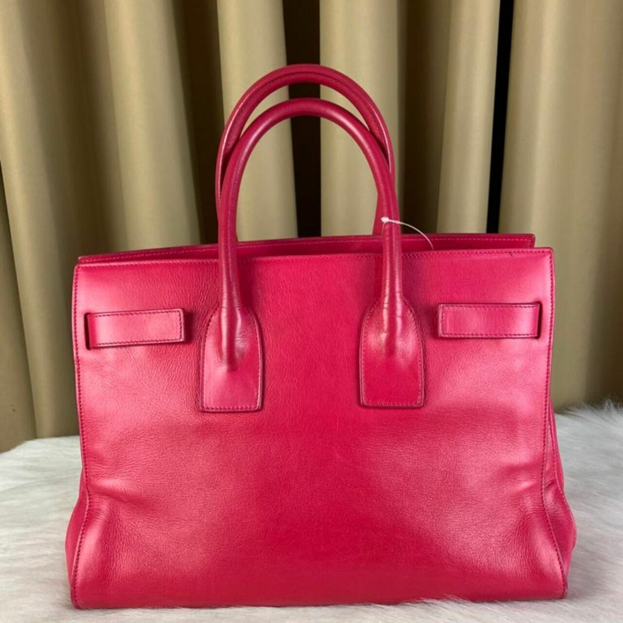 Yves Saint Laurent Pink Coral Organic Shoulder Bag