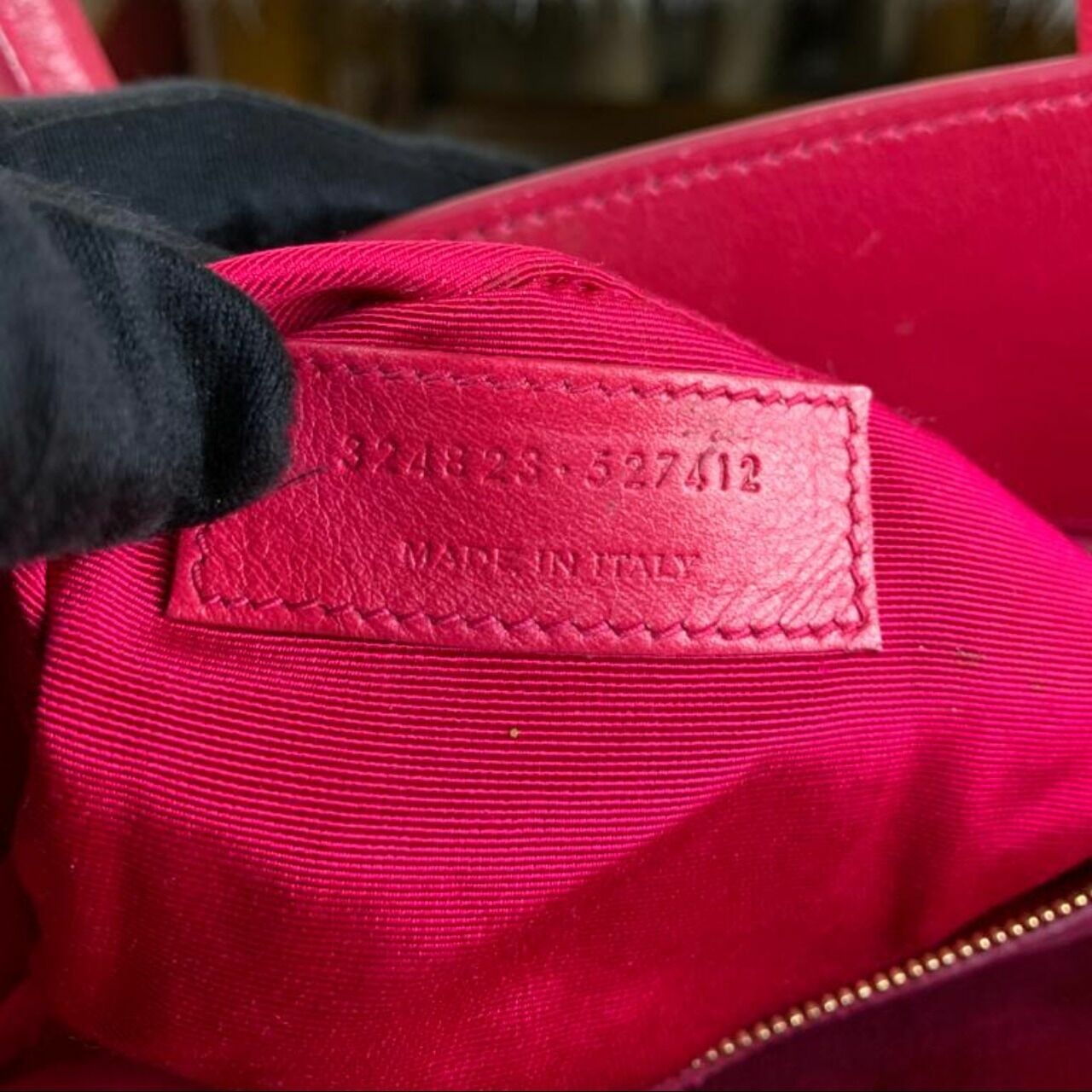 Yves Saint Laurent Pink Coral Organic Shoulder Bag