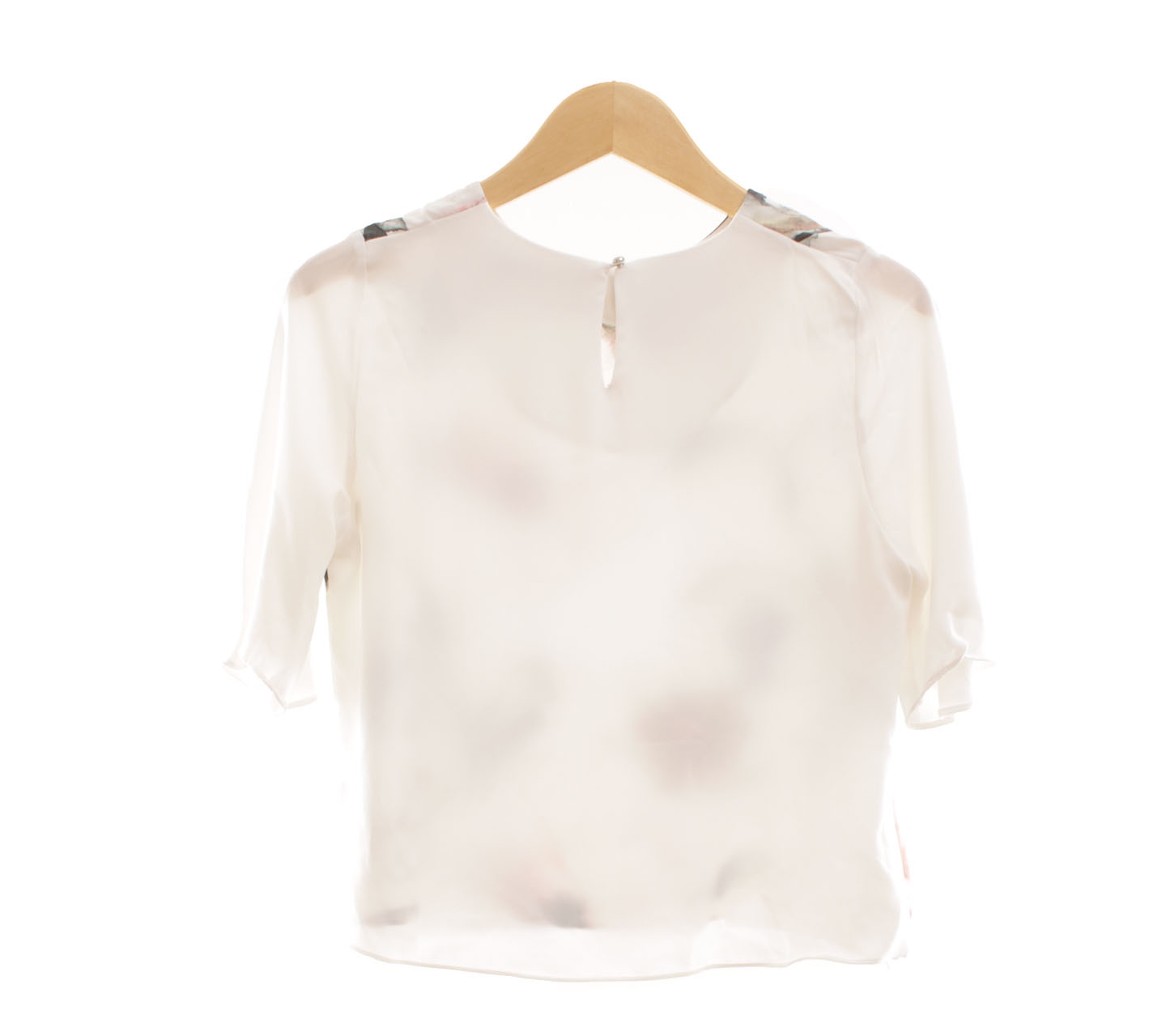 Shop At Velvet Off White Floral Blouse