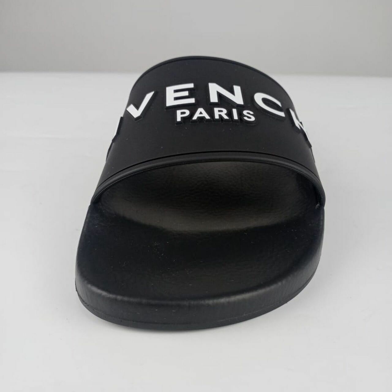 Givenchy Logo Slides in Black Sandals