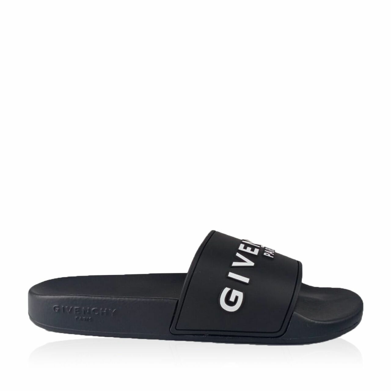 Givenchy Logo Slides in Black Sandals