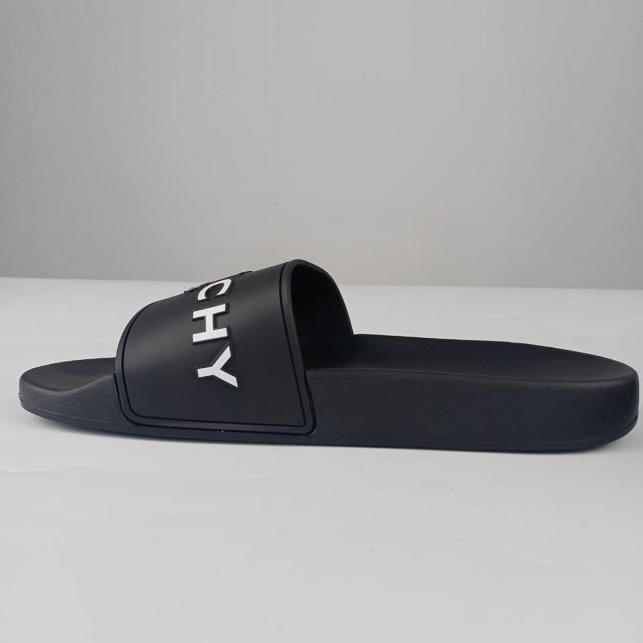 Givenchy Logo Slides in Black Sandals