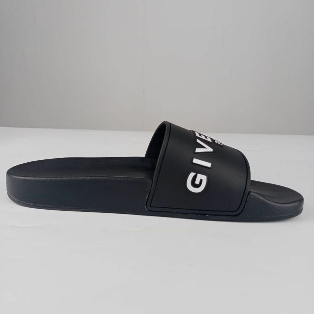 Givenchy Logo Slides in Black Sandals