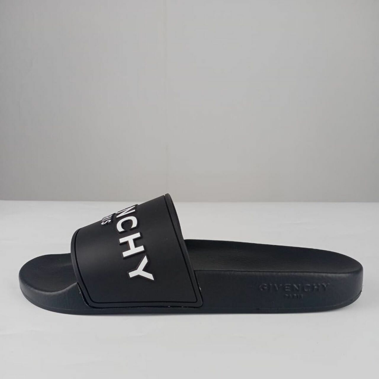 Givenchy Logo Slides in Black Sandals