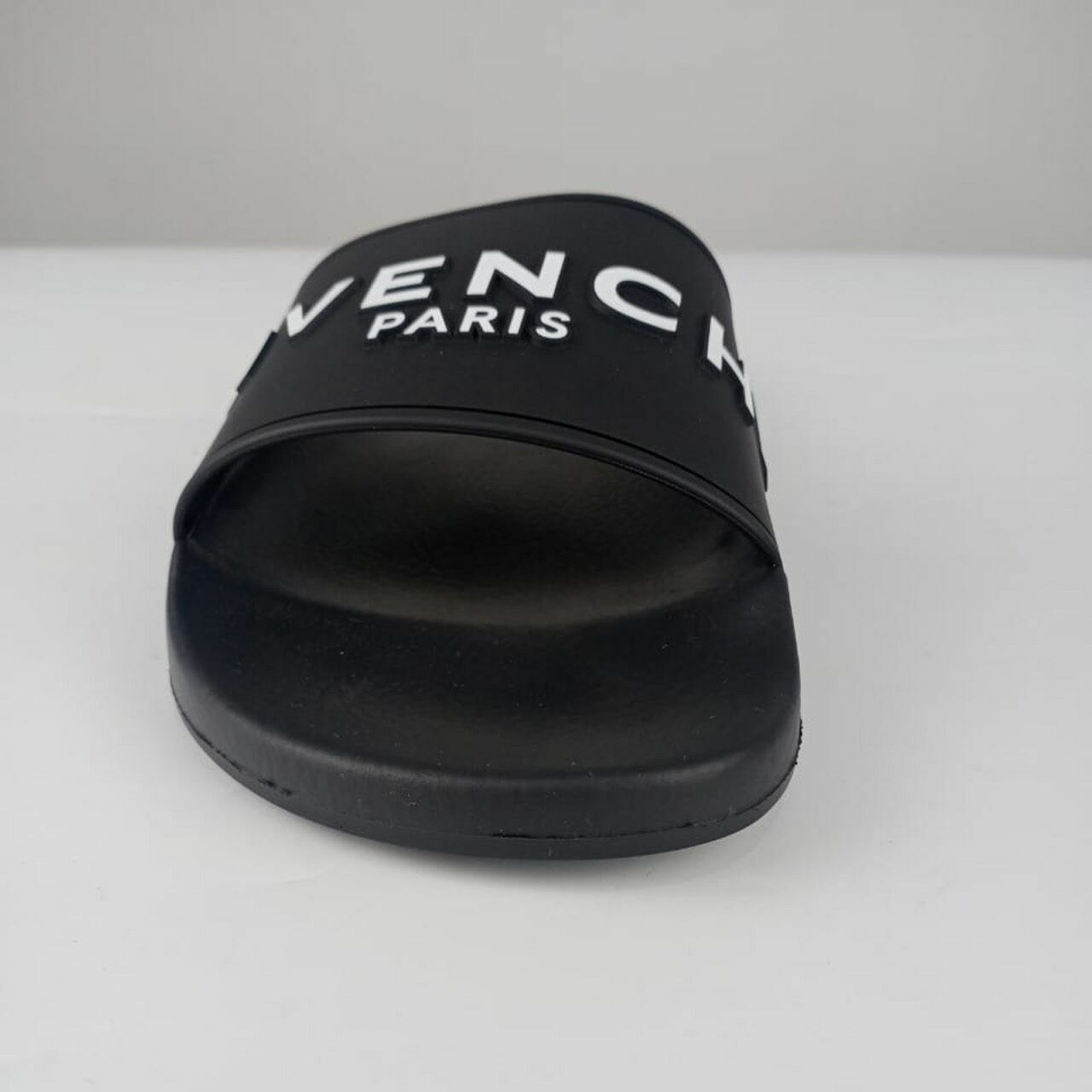 Givenchy Logo Slides in Black Sandals