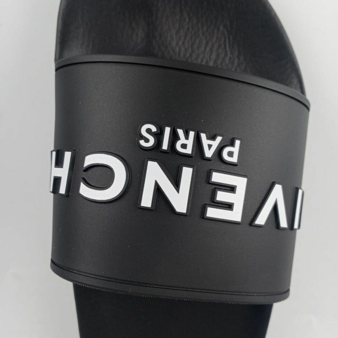 Givenchy Logo Slides in Black Sandals