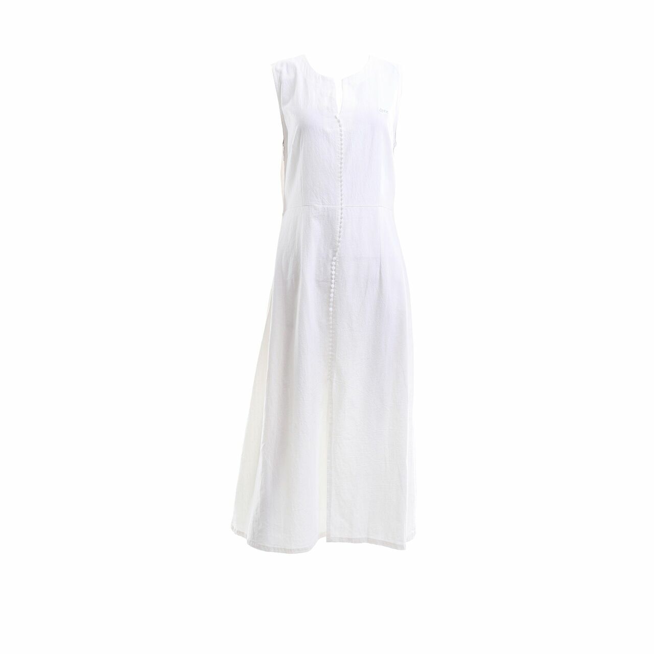 Private Collection White Slit Long Dress