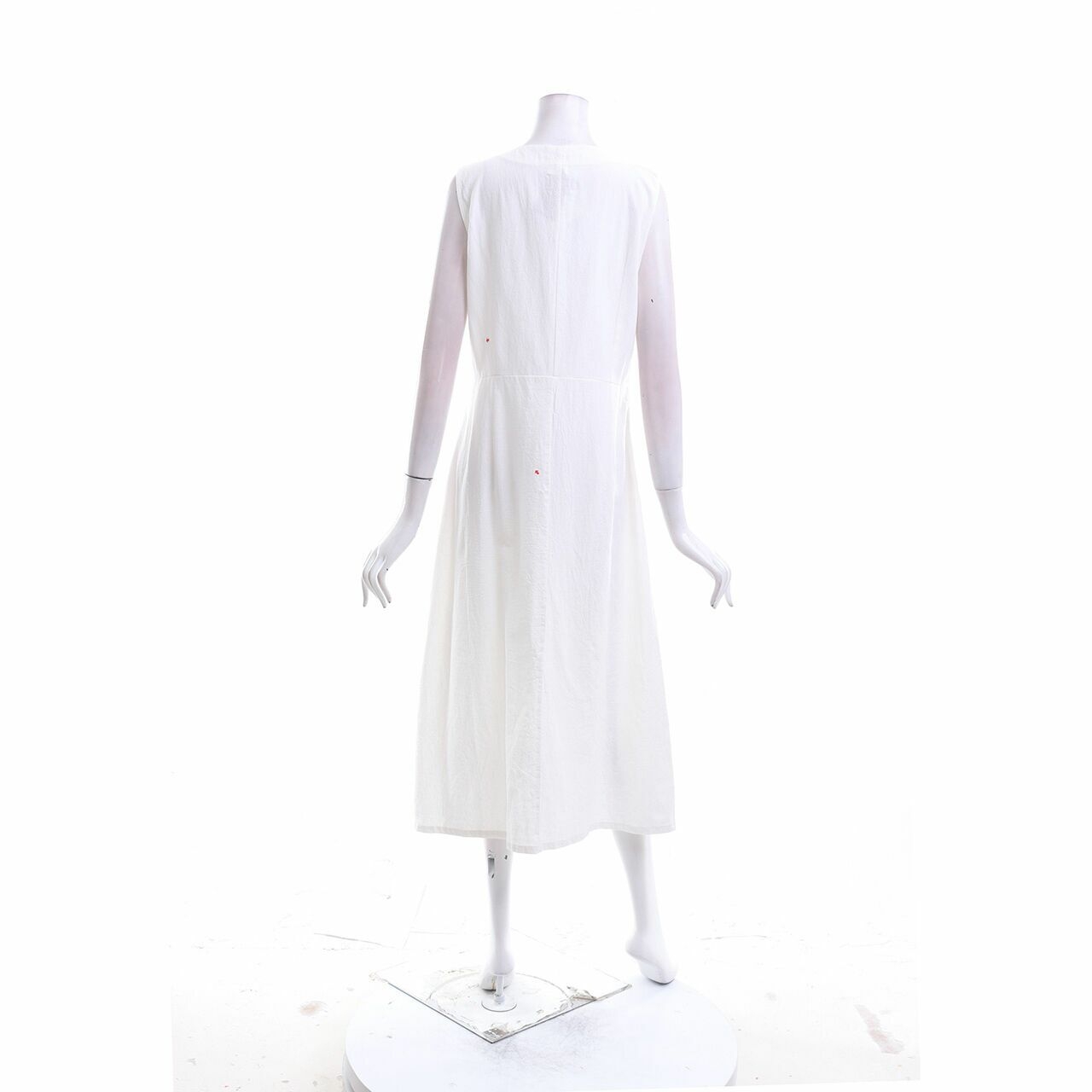 Private Collection White Slit Long Dress