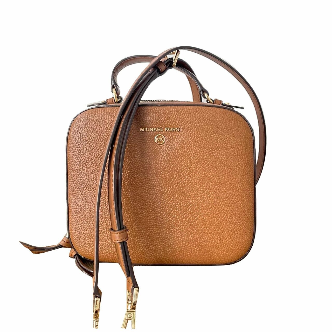 Michael Kors Brown Jet Charm Crossbody Bag