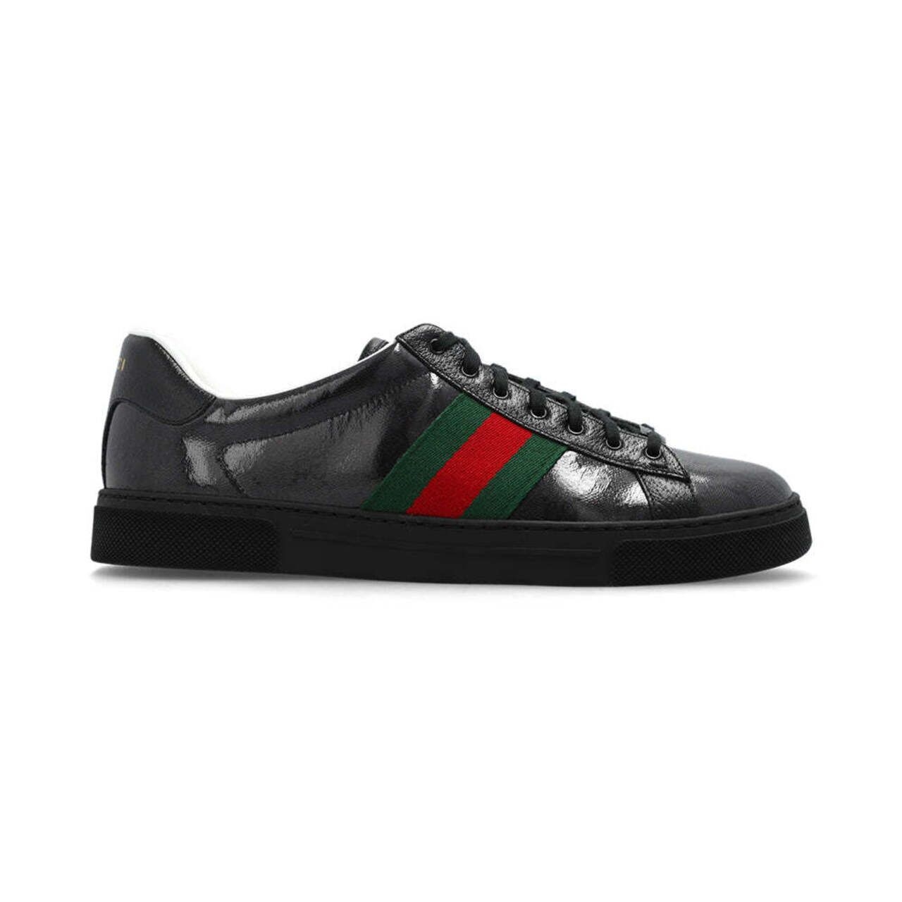 Gucci Ace GG Crystal Canvas Web Sneakers Black Men