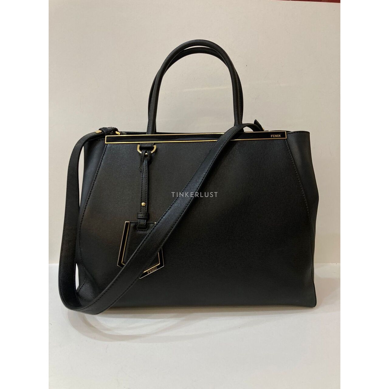 Fendi 2Jours Black GHW Satchel