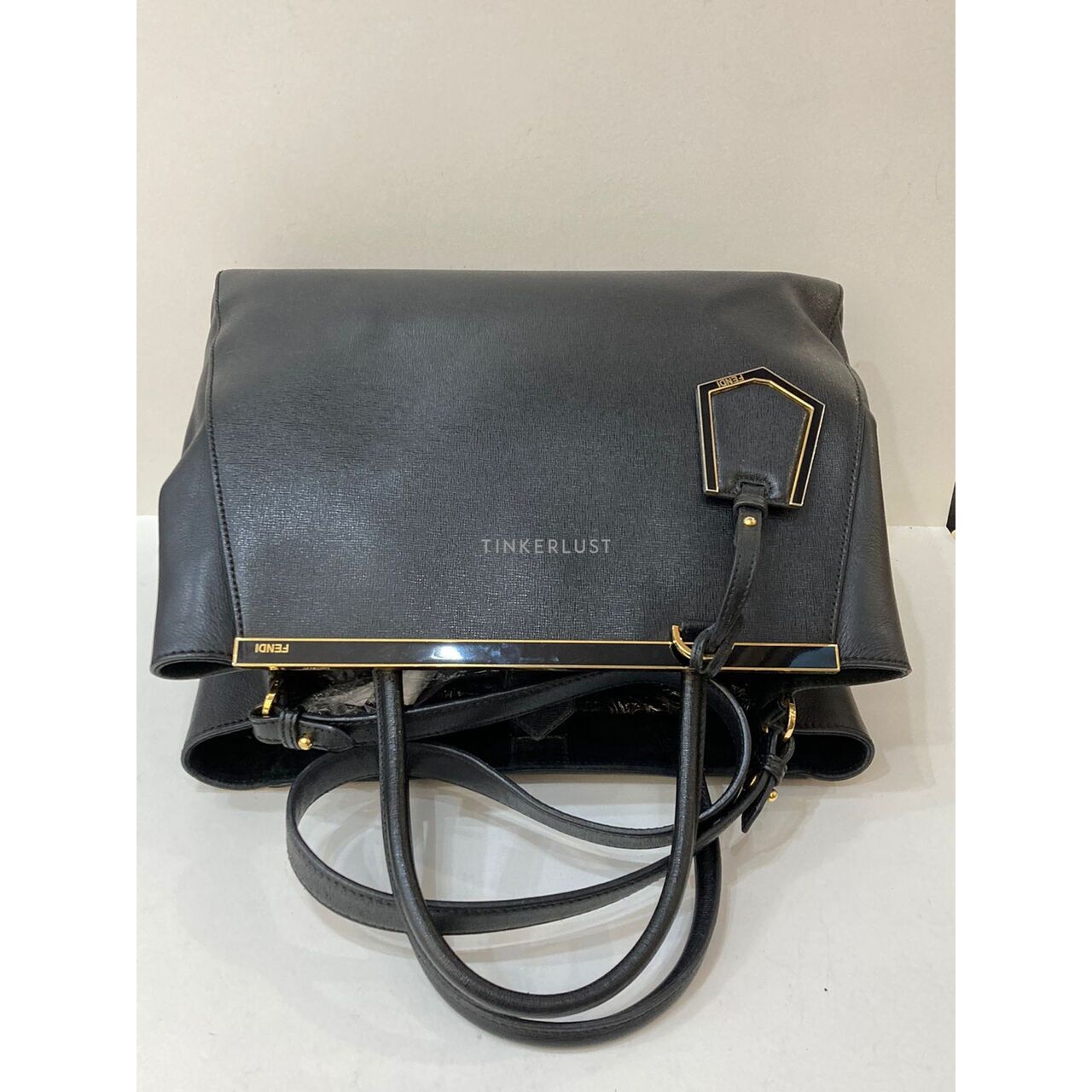 Fendi 2Jours Black GHW Satchel