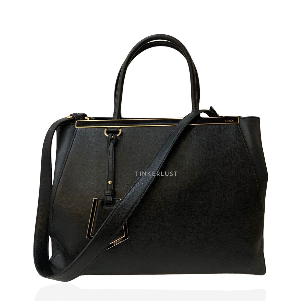 Fendi 2Jours Black GHW Satchel