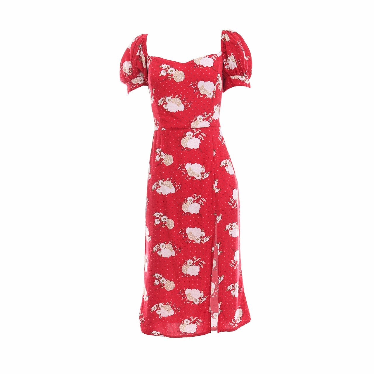 With Love Red Floral Mini Dress