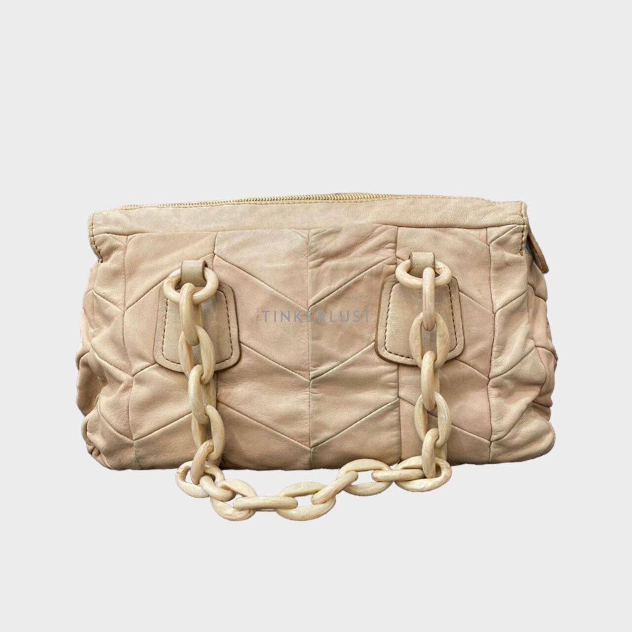 Miu Miu Take All Peach Shoulder Bag