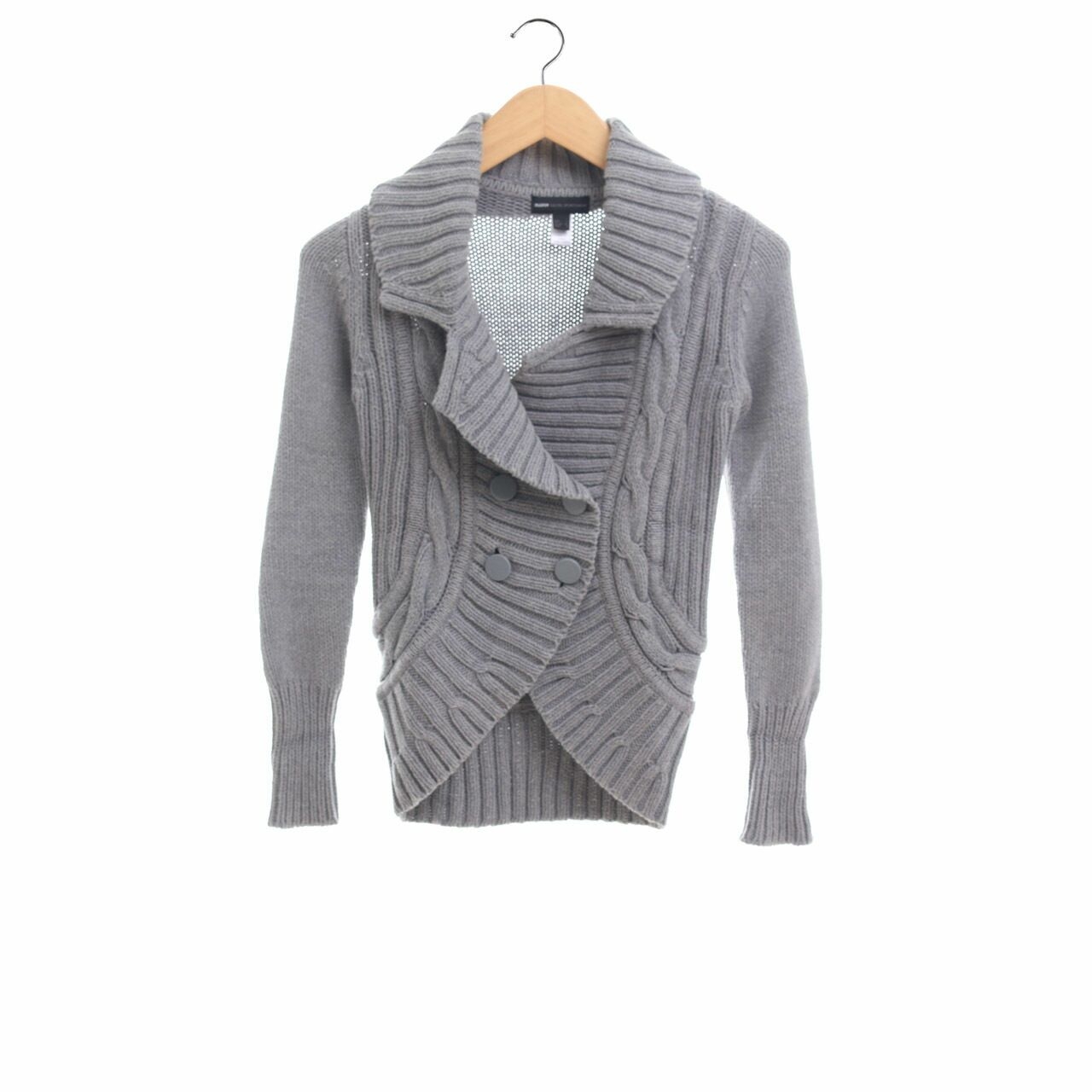 Mango Grey Knit Cardigan