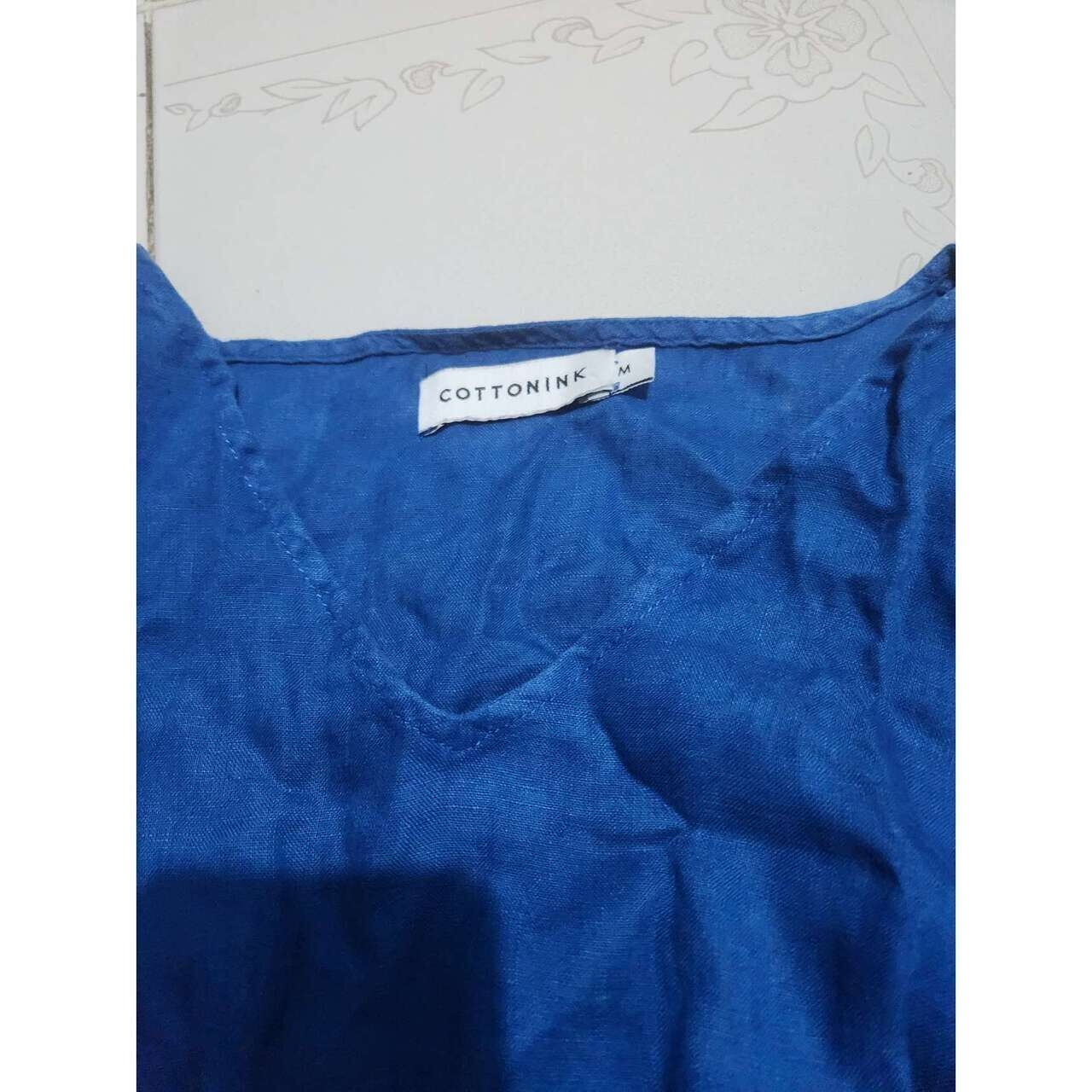 Cotton Ink Dark Blue Sleeveless