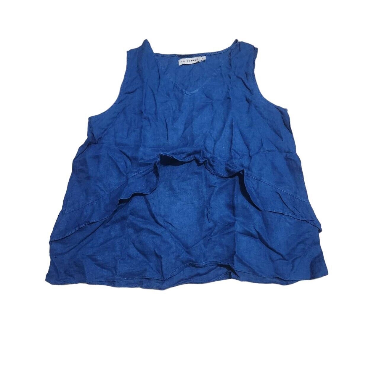 Cotton Ink Dark Blue Sleeveless