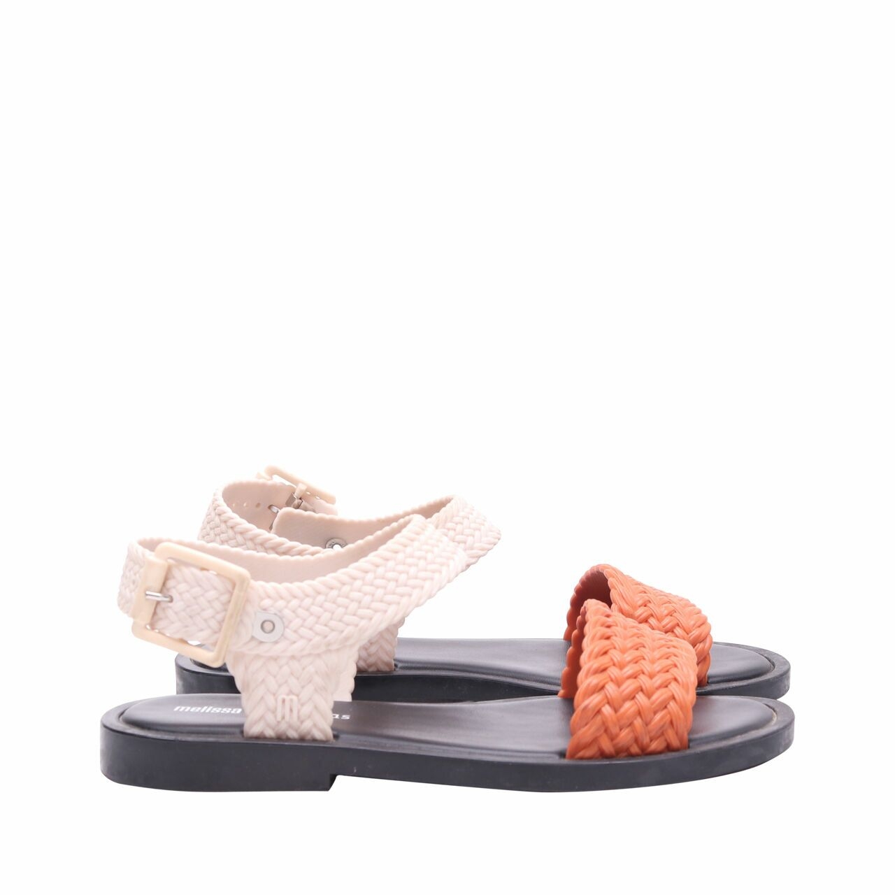 Melissa Mar Sandal + Salinas A Orange & Black Sandals