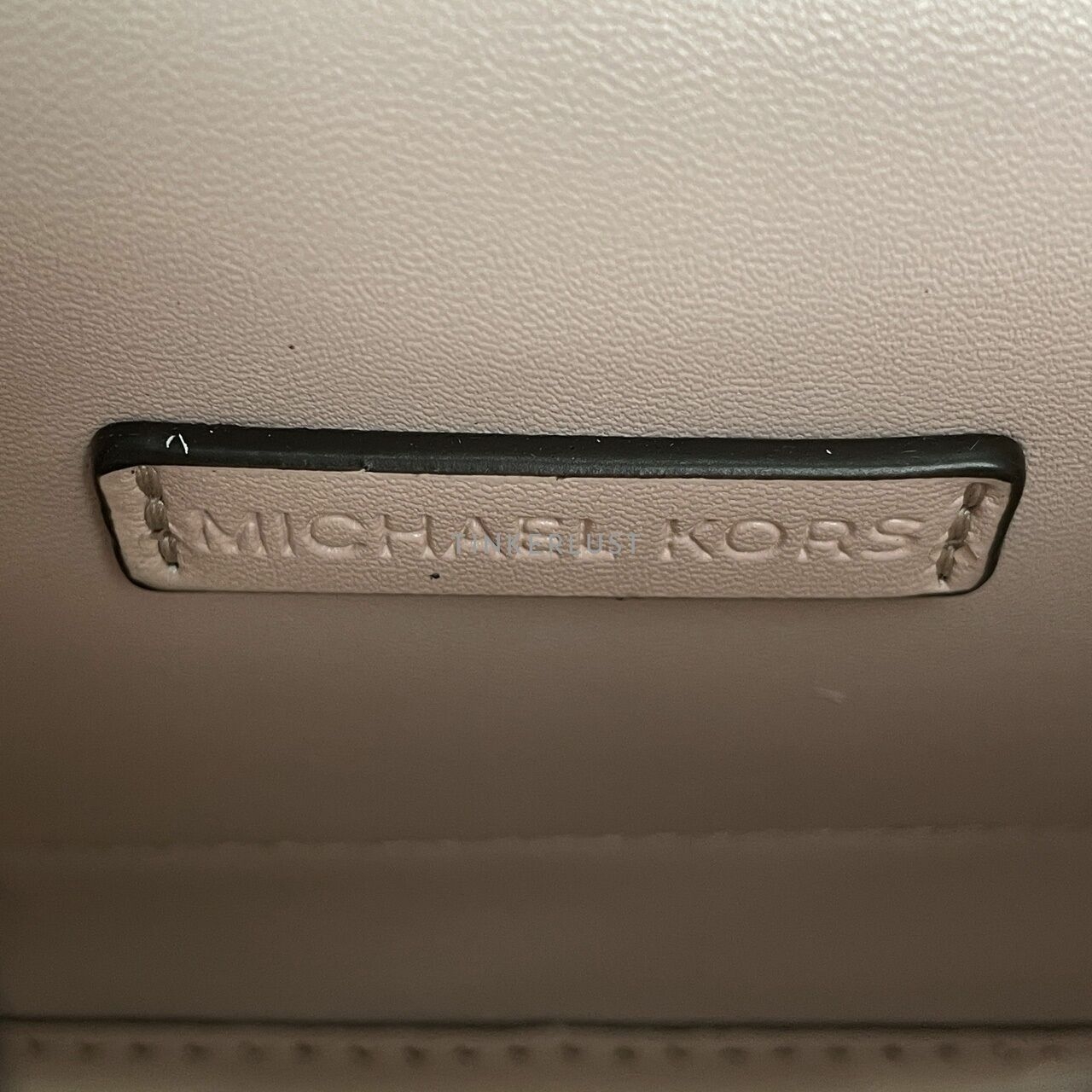 Michael Kors 35H0GXPC1V Lita Brown Powder Blush Satchel Bag