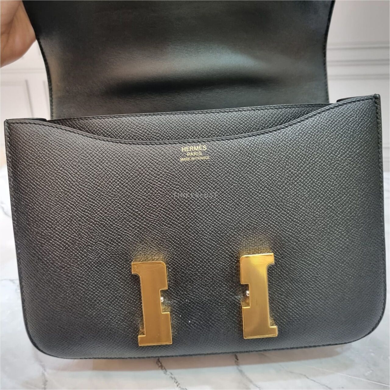 Hermes Constance 24 Black Epsom GHW #T Sling Bag