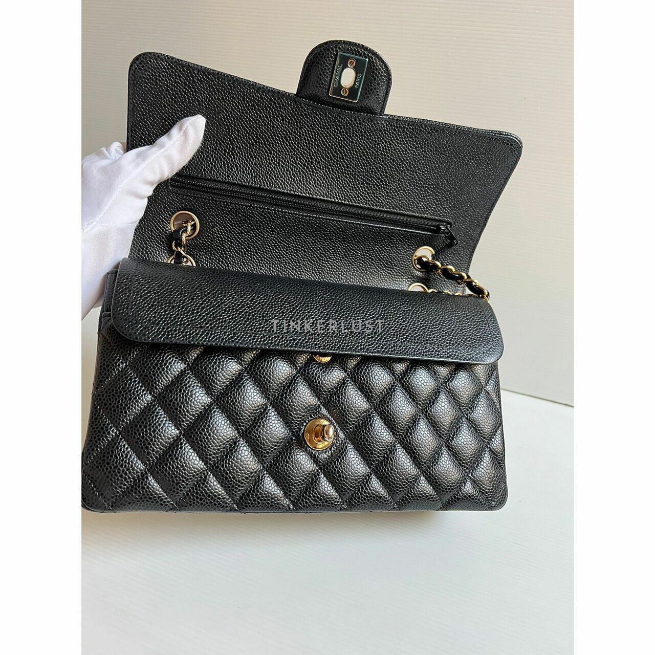 Chanel Classic Medium Black #23 GHW Shoulder Bag