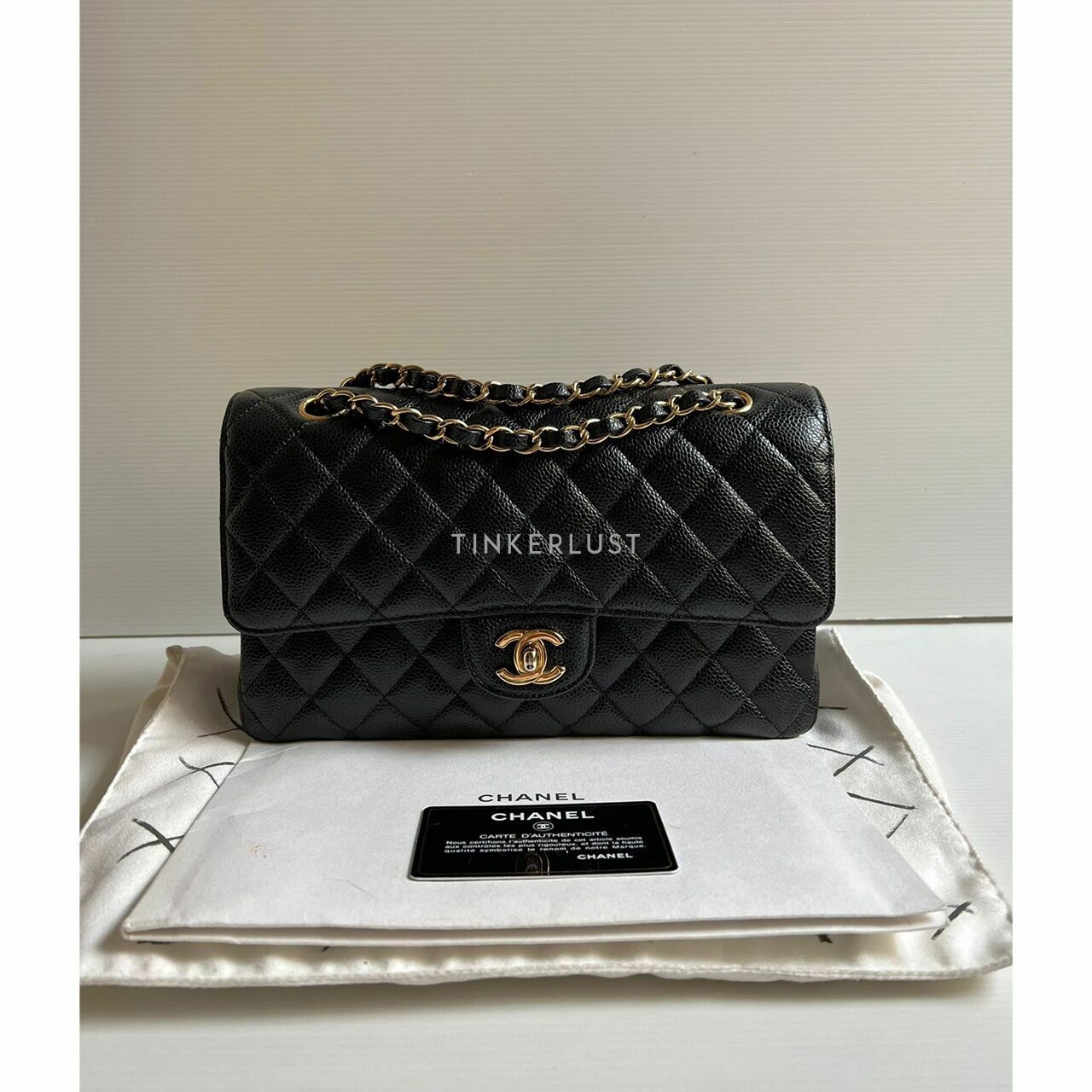 Chanel Classic Medium Black #23 GHW Shoulder Bag