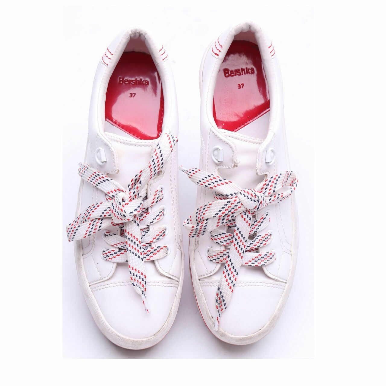 Bershka White Platform Triner Sneakers