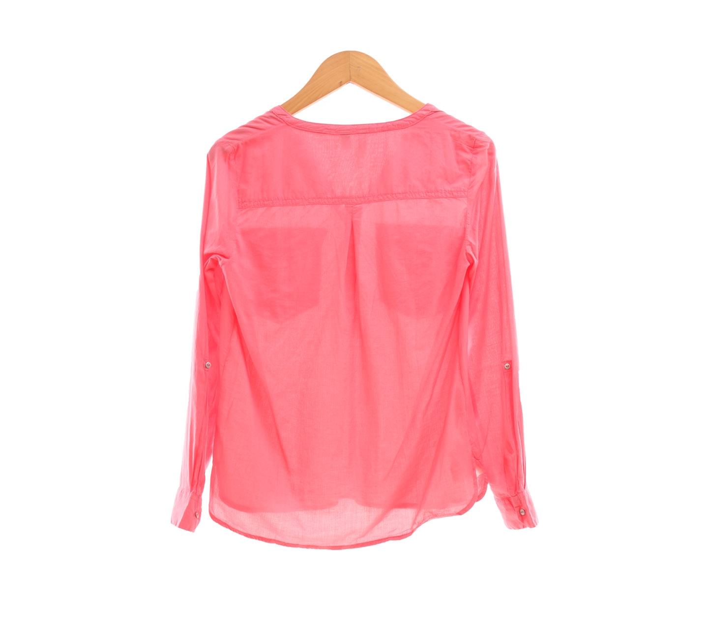 Mango Pink Long Sleeve Blouse