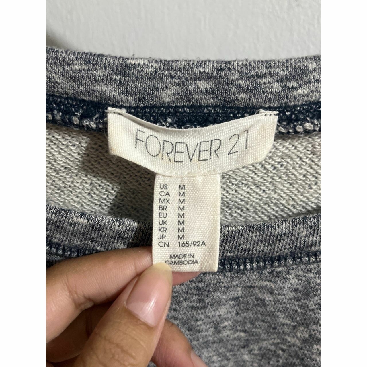 Forever 21 Grey Crop Sweater