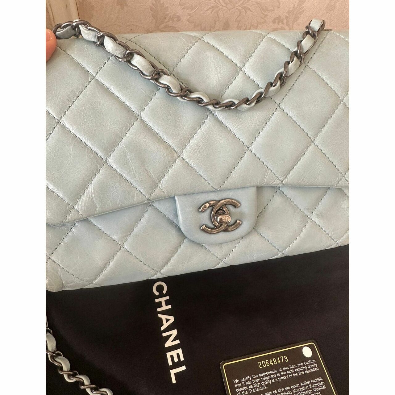 Chanel Baby Blue RHW #20 Shoulder Bag