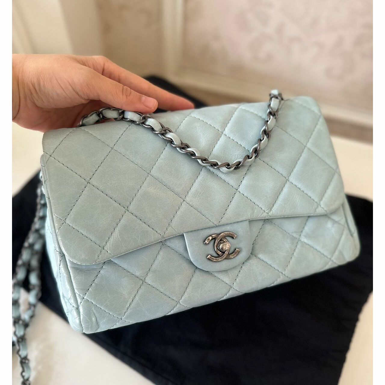 Chanel Baby Blue RHW #20 Shoulder Bag