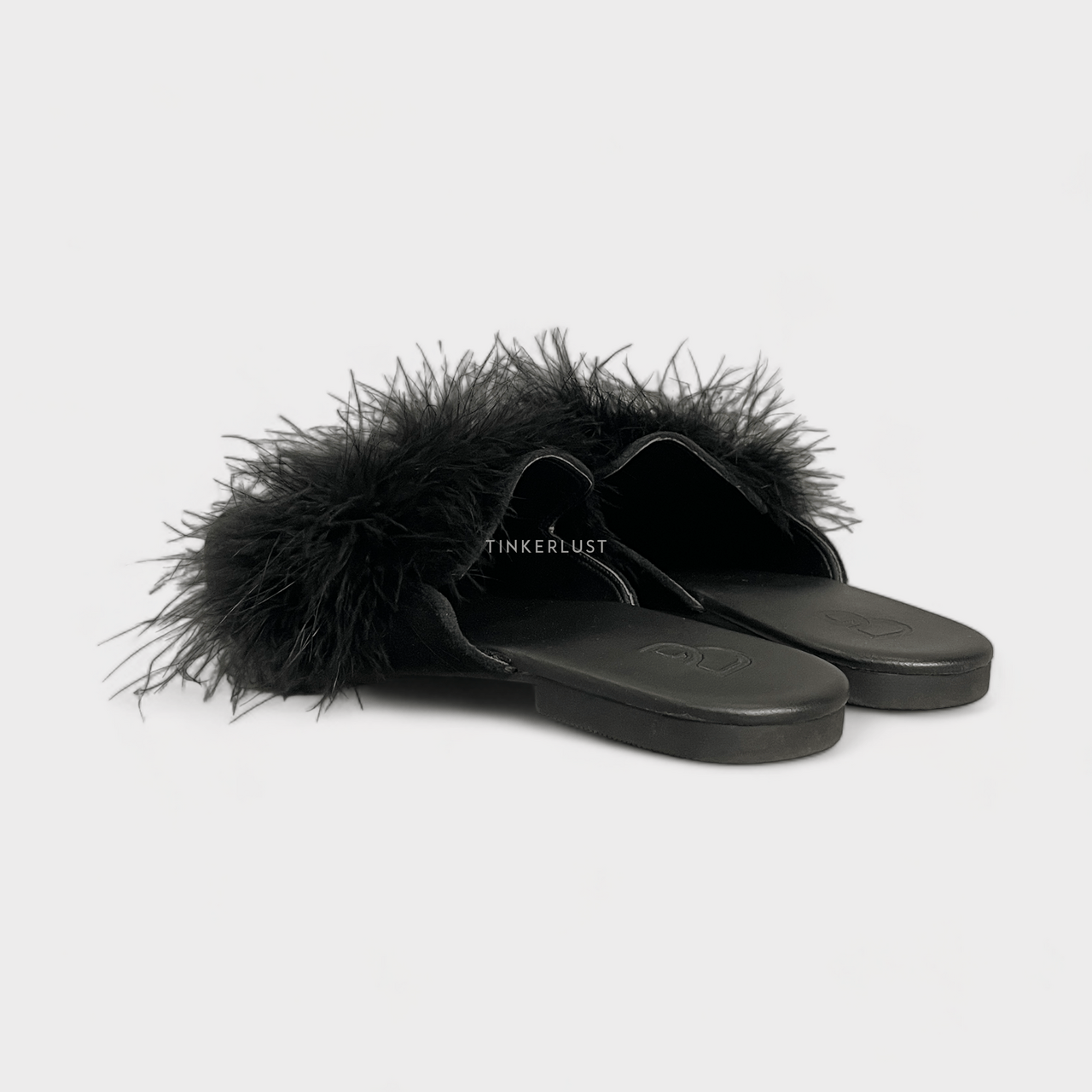 Private Collection Black Mules Sandals