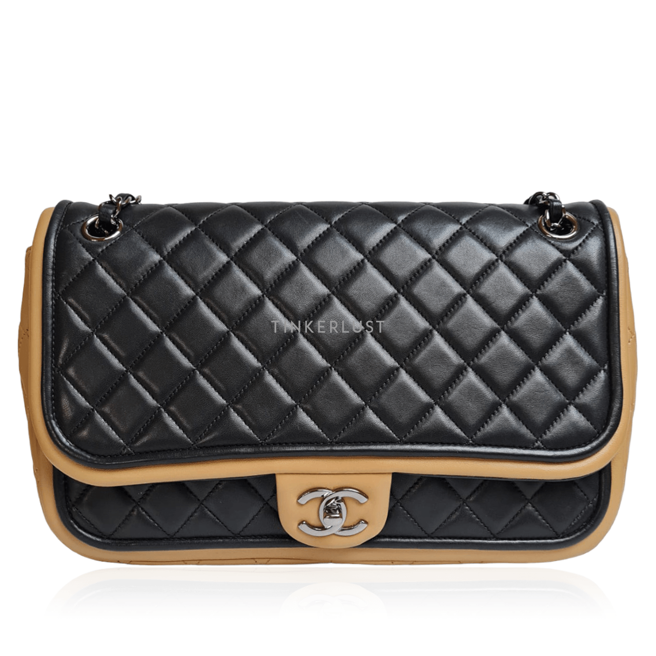 Chanel Jumbo Two Tone SHW Shoulder Bag