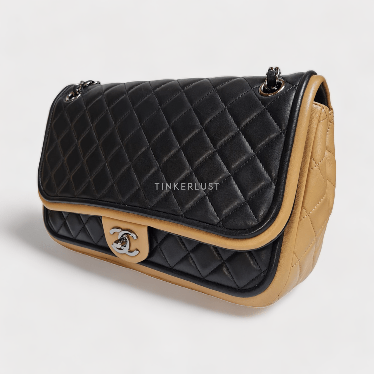 Chanel Jumbo Two Tone SHW Shoulder Bag