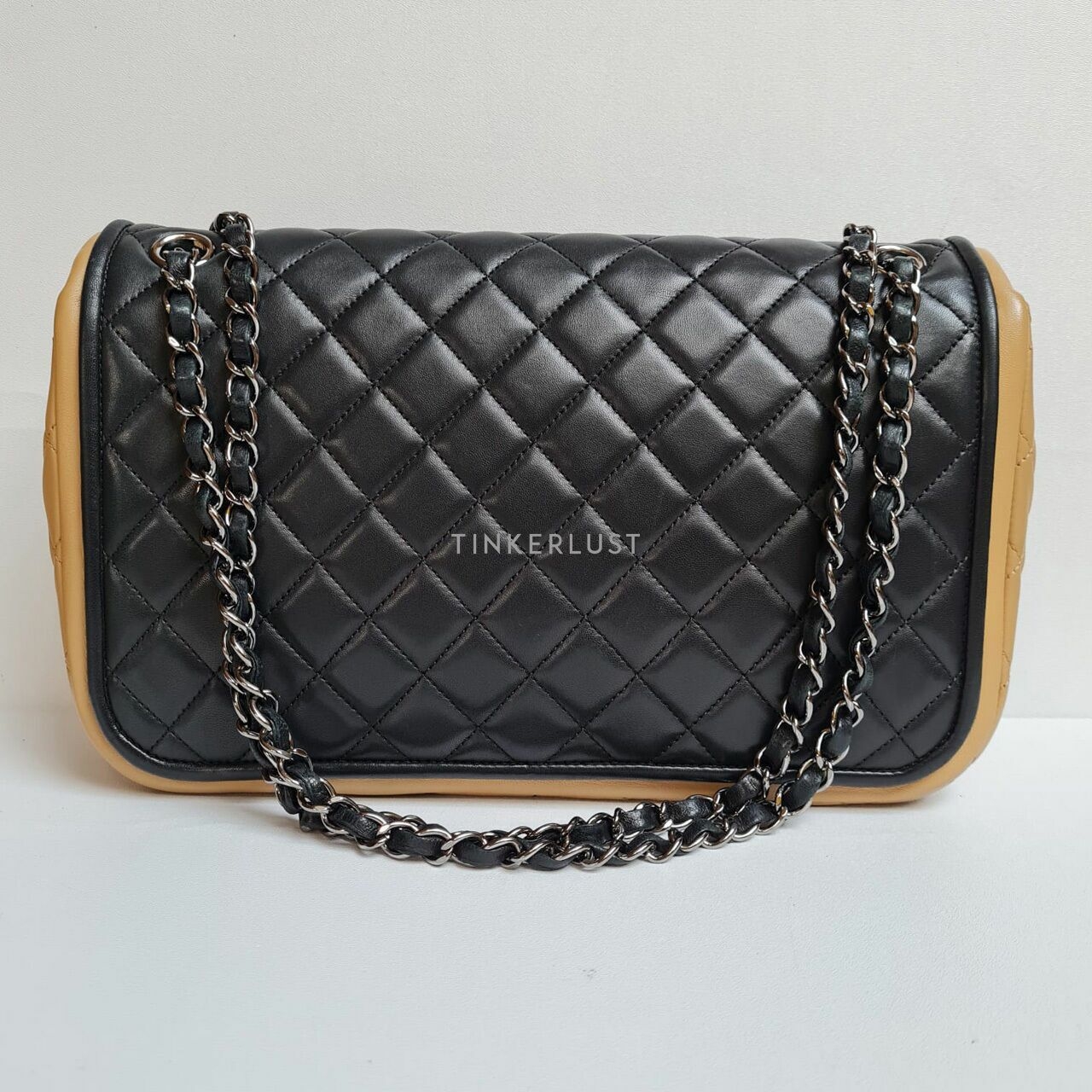 Chanel Jumbo Two Tone SHW Shoulder Bag